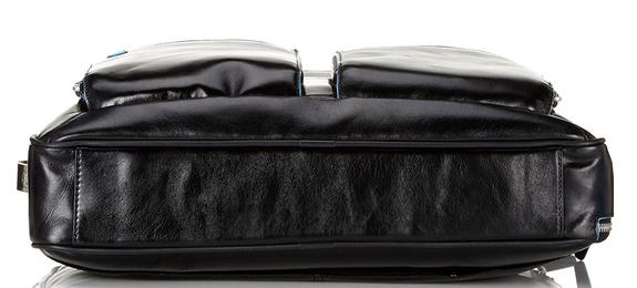 Ordner BLUE SQUARE, aus Leder, 14 "PC-Halter Schwarz - Arbeitstaschen