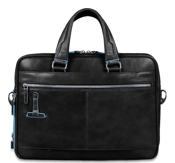 Ordner BLUE SQUARE, aus Leder, 14 "PC-Halter Schwarz - Arbeitstaschen