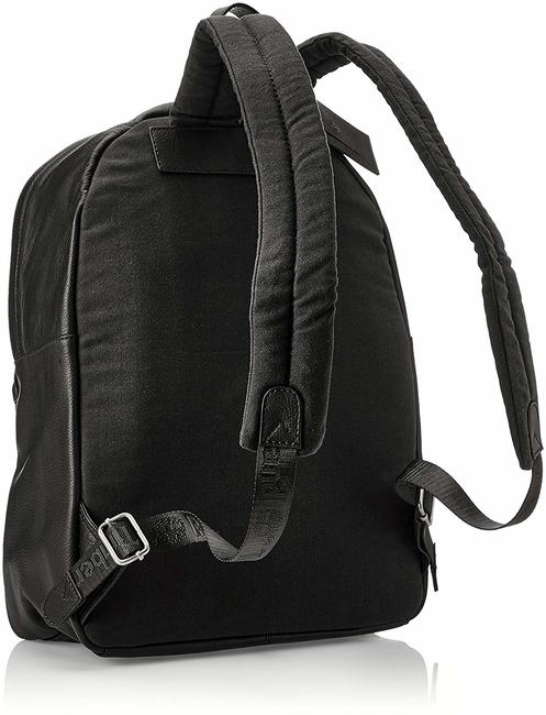 Zaino Aus geh&auml;mmertem Leder SCHWARZ - PC-Rucks&auml;cke