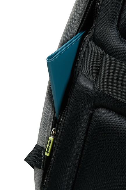 SECURIPAK  Rucksack mit Diebstahlsicherung, 15,6" PC-Halterung grau - PC-Rucks&auml;cke