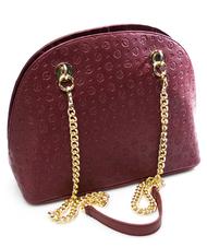 POLLINI Heritage Embossed Handtasche, mit Schulterriemen Burgund - Damentaschen - 2