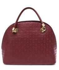 POLLINI Heritage Embossed Handtasche, mit Schulterriemen Burgund - Damentaschen - 3