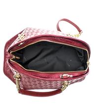 POLLINI Heritage Embossed Handtasche, mit Schulterriemen Burgund - Damentaschen - 5