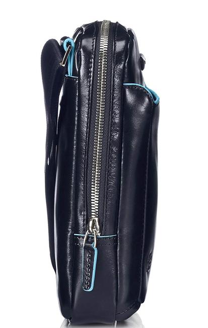 B&uuml;rste BLUE SQUARE, Tablet-Halter, aus Leder Blau - Umh&auml;ngetaschen Herren