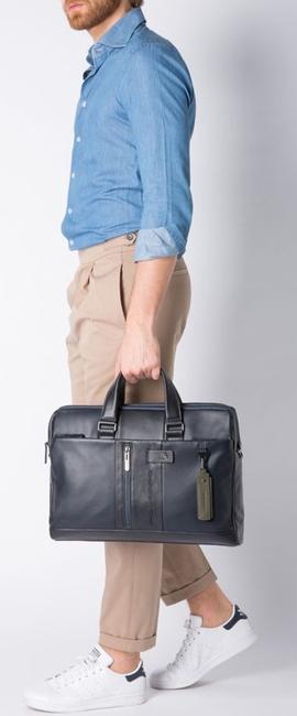 Cartella URBAN, 15,6 "PC-Halter, aus Leder Schwarz - Arbeitstaschen