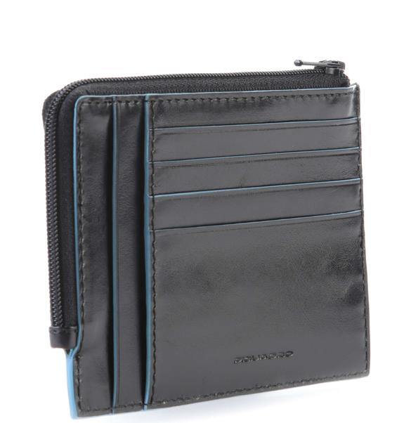 BLUE SQUARE Ledergeldb&ouml;rse mit RFID Schwarz - Brieftaschen Herren
