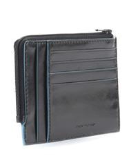 PIQUADRO BLUE SQUARE Ledergeldb&ouml;rse mit RFID Schwarz - Brieftaschen Herren - 2