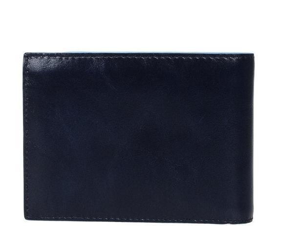 Geldb&ouml;rse BLUE SQUARE, aus Leder, mit RFID Blau - Brieftaschen Herren