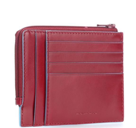 BLUE SQUARE Ledergeldb&ouml;rse mit RFID ROT - Brieftaschen Herren