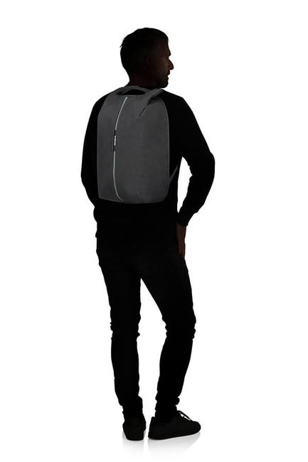 SECURIPAK  Rucksack mit Diebstahlsicherung, 15,6" PC-Halterung SCHWARZER STAHL - PC-Rucks&auml;cke