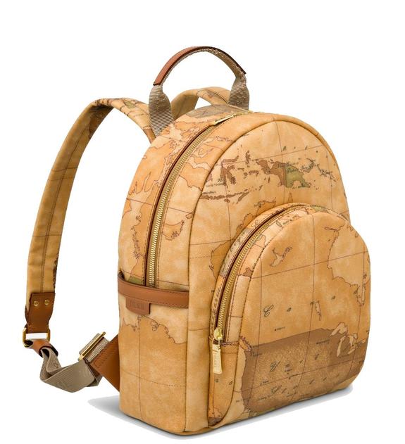 ALVIERO MARTINI 1 ^ CLASS Rucksack mit GEO CLASSIC-Print NAT&Uuml;RLICH - Damentaschen