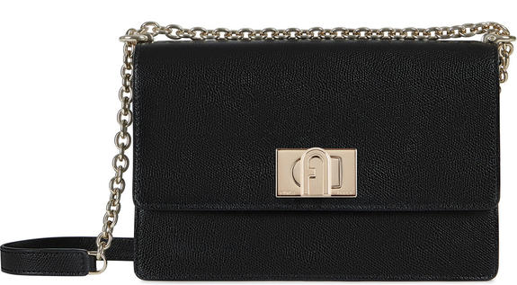 1927 Small Umh&auml;ngetasche aus Leder Schwarz - Damentaschen