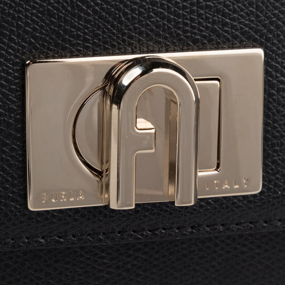 1927 Small Umh&auml;ngetasche aus Leder Schwarz - Damentaschen