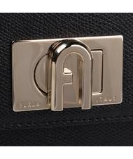 FURLA 1927 Small Umh&auml;ngetasche aus Leder Schwarz - Damentaschen - 4