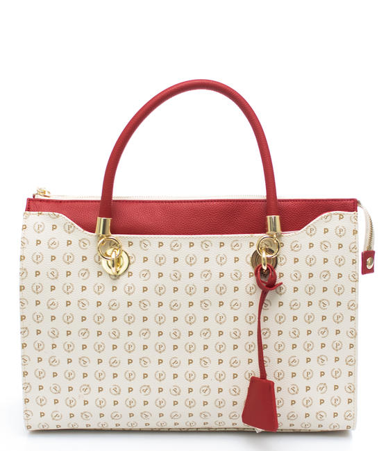 Heritage Classic Handshopper, mit Schulterriemen elfenbein / lack - Damentaschen