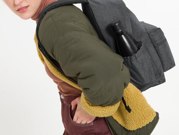 PADDED ZIPPL'R + 13 "Laptop-Rucksack SchwarzDenim - Rucks&auml;cke f&uuml;r Schule &amp; Freizeit