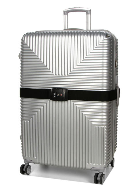  GLOBAL TRAVEL TSA-Gep&auml;ckgurt, mit Kombination SCHWARZ - Reisezubeh&ouml;r