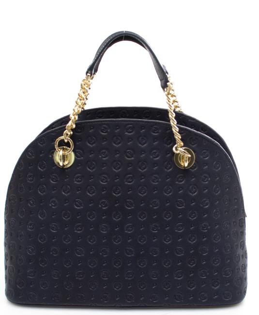Heritage Embossed Handtasche, mit Schulterriemen Blau - Damentaschen