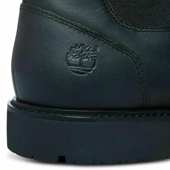  STORMBUCKS Stiefeletten aus Leder SCHWARZ - Herrenschuhe