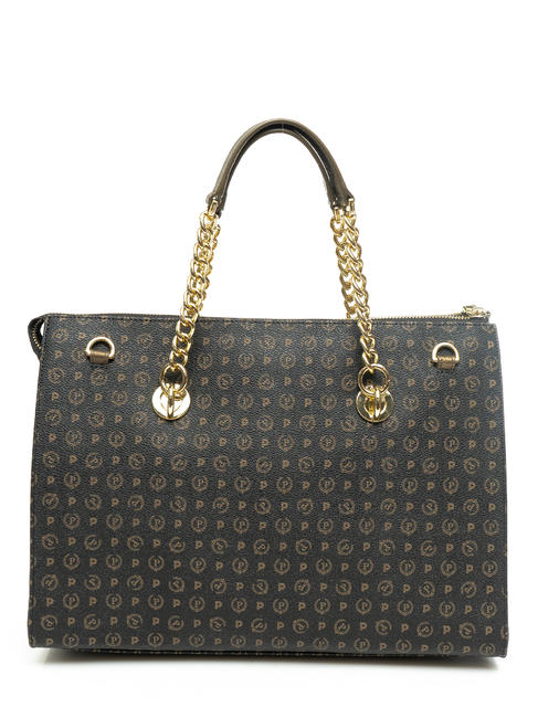 Heritage Classic Handshopper, mit Schulterriemen schwarze Bronze - Damentaschen