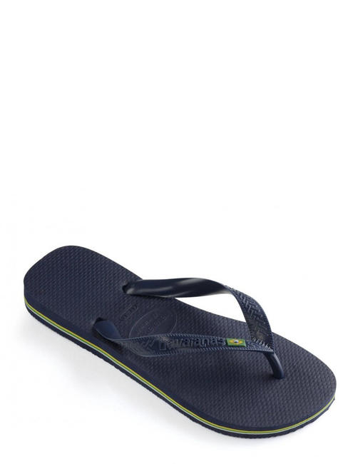  BRASILIEN-LOGO-Flip-Flops Navy blau - Schuhe Unisex