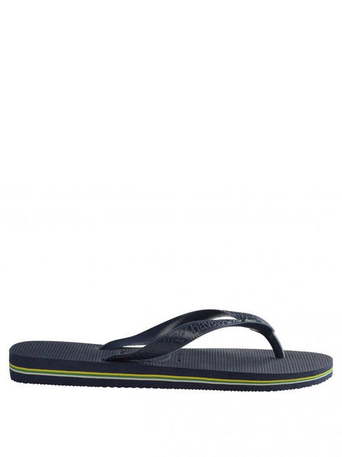  BRASILIEN-LOGO-Flip-Flops Navy blau - Schuhe Unisex
