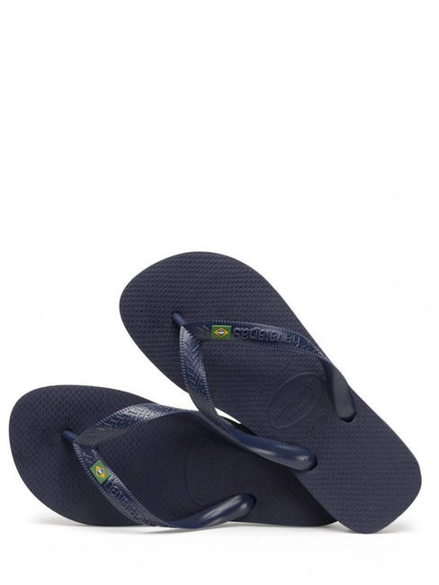  BRASILIEN-LOGO-Flip-Flops Navy blau - Schuhe Unisex