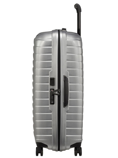 PROXIS Gro&szlig;er ultraleichter Trolley SILBER - Harte Trolleys