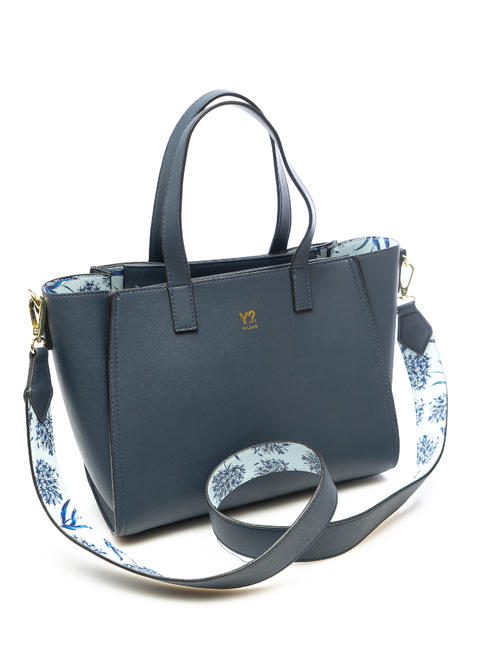  BREEZE Shoppin Bag von Hand, mit Schulterriemen blau - Damentaschen