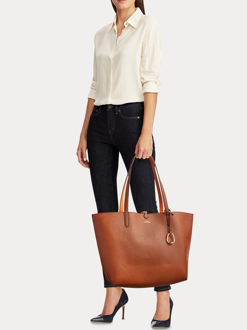 MERRIMACK MERRIMACK Wendbarer Schulter-Shopper LAUREN HELLBRAUN / ORANGE - Damentaschen