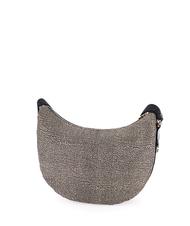 BORBONESE LUNA M Schultertasche OP / NATUR / SCHWARZ - Damentaschen - 3