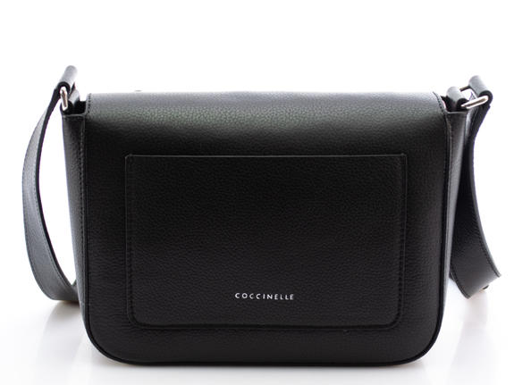 Ambrine Soft Mini-Umh&auml;ngetasche aus Leder Schwarz - Damentaschen