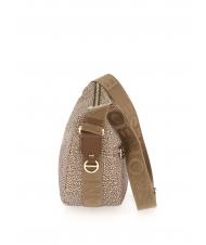 BORBONESE LUNA S Tasche mit Schultergurt beiger Meer - Damentaschen - 3