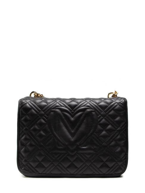 NEW SHINY QUILTED Kleine Tasche umwandelbar Schwarz - Damentaschen