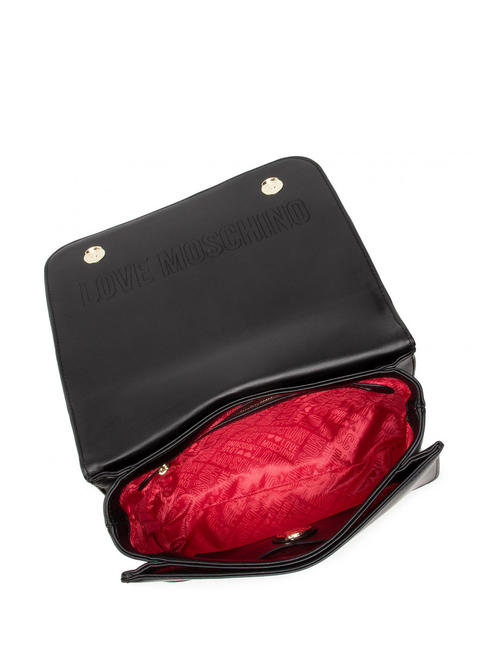NEW SHINY QUILTED Kleine Tasche umwandelbar Schwarz - Damentaschen