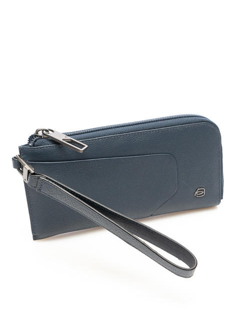 AKRON Smartphone-Geldb&ouml;rse / Clutch-Tasche Blau - Brieftaschen Damen