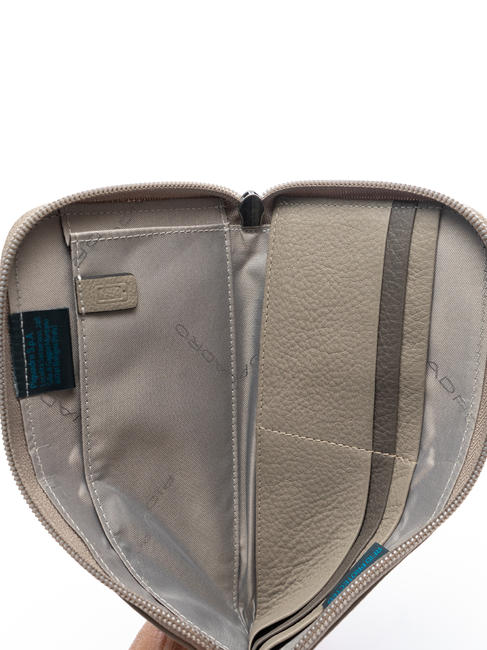 AKRON Smartphone-Geldb&ouml;rse / Clutch-Tasche GRAU - Brieftaschen Damen