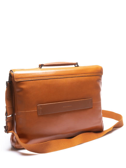 CAMPIONARIO - CUBE Aktentasche aus Leder f&uuml;r PC 15-6 " LEDER - Arbeitstaschen