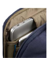 PIQUADRO BRIEF 2 Laptop-Rucksack und iPad-Halter aus recyceltem Stoff Blau - PC-Rucks&auml;cke - 5