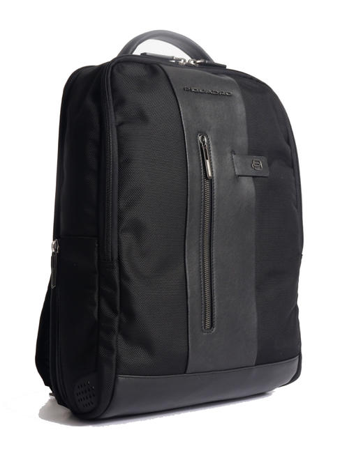 BRIEF 2 Laptop-Rucksack und iPad-Halter aus recyceltem Stoff Schwarz - PC-Rucks&auml;cke