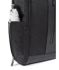 PIQUADRO BRIEF 2 Laptop-Rucksack und iPad-Halter aus recyceltem Stoff Schwarz - PC-Rucks&auml;cke - 4