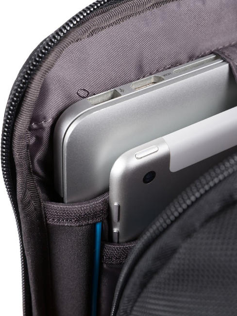 BRIEF 2 Laptop-Rucksack und iPad-Halter aus recyceltem Stoff Schwarz - PC-Rucks&auml;cke