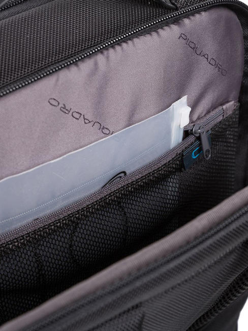 BRIEF 2 Laptop-Rucksack und iPad-Halter aus recyceltem Stoff Schwarz - PC-Rucks&auml;cke