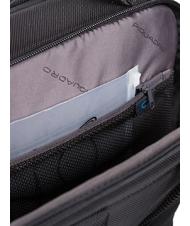 PIQUADRO BRIEF 2 Laptop-Rucksack und iPad-Halter aus recyceltem Stoff Schwarz - PC-Rucks&auml;cke - 7