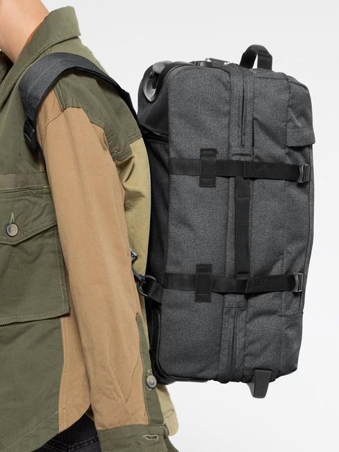 STRAPVERZ S Rucksack / Handgep&auml;ck Trolley SchwarzDenim - Handgep&auml;ck