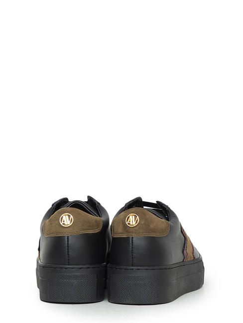 GIULIA FULMINE Turnschuhe aus Leder multi gr&uuml;n - Damenschuhe