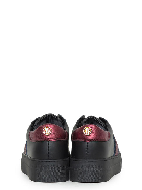 GIULIA FULMINE Turnschuhe aus Leder multi rot - Damenschuhe