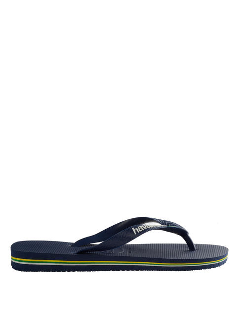 BRASIL LOGO Flip-Flops f&uuml;r Herren Navy blau - Schuhe Unisex