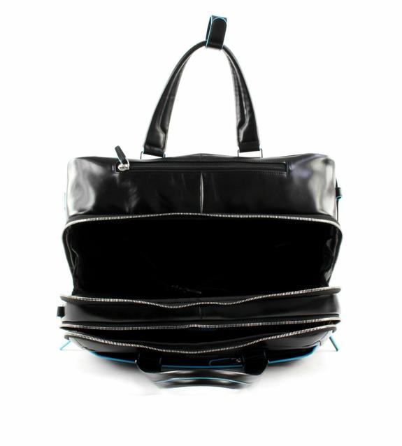 BLU SQUARE Pilotentrolley aus Leder Schwarz - Pilotentrolley