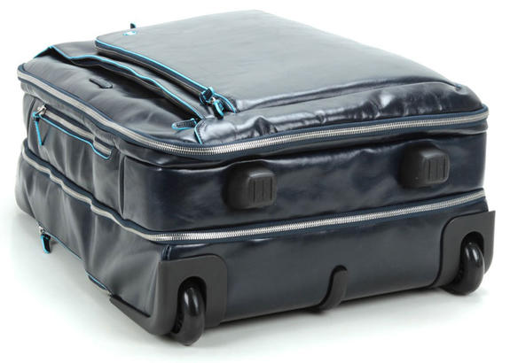 Trolley BLUE SQUARE line, Handgep&auml;ck, 15 "Laptophalter Blau - Handgep&auml;ck